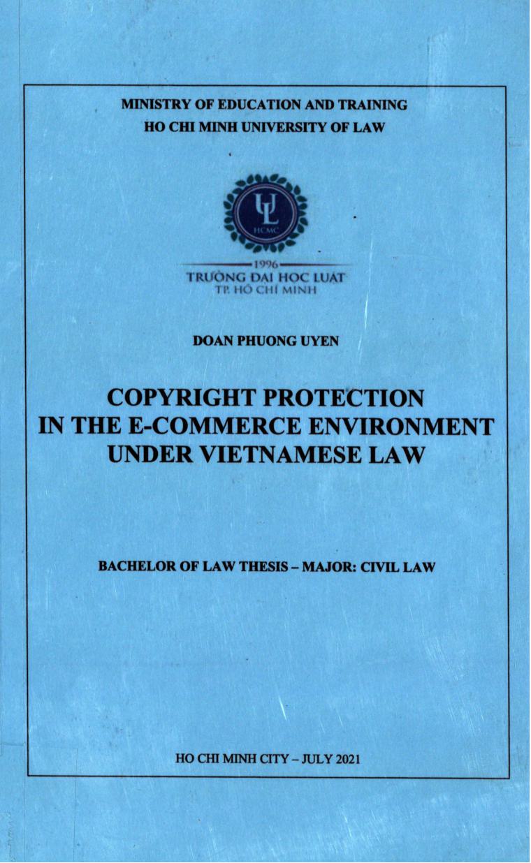Copyright protection in the e-commerce environment under VietNamese law
