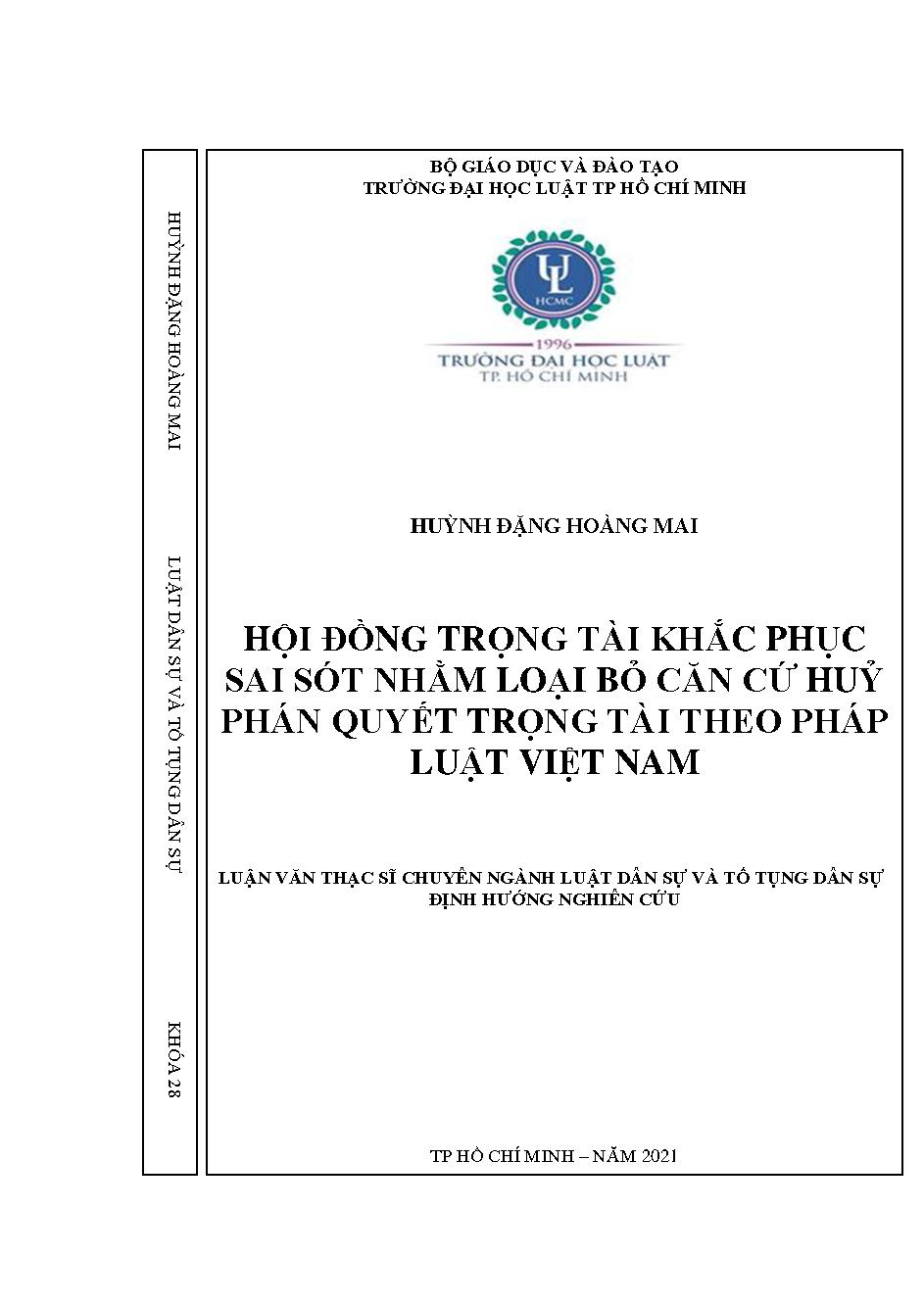 Hội đồng trọng tài khắc phục sai sót nhằm loại bỏ căn cứ hủy phán quyết trọng tài theo pháp luật Việt Nam
