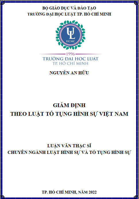 Giám định theo luật tố tụng hình sự Việt Nam