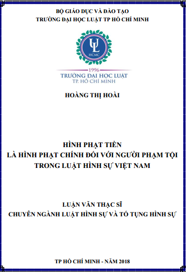 Hình phạt tiền là hình phạt chính đối với người phạm tội trong luật Hình sự Việt Nam