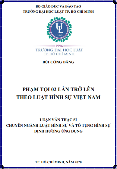 Phạm tội 02 lần trở lên theo luật Hình sự Việt Nam