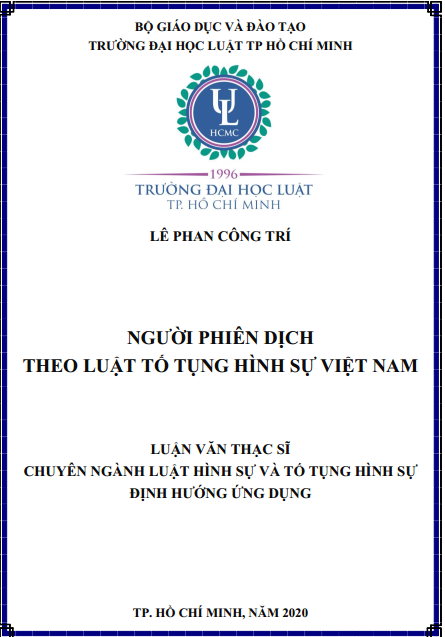 Người phiên dịch theo Luật tố tụng hình sự Việt Nam