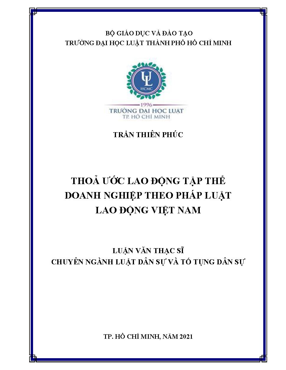 Thỏa ước lao động tập thể doanh nghiệp theo pháp luật lao động Việt Nam