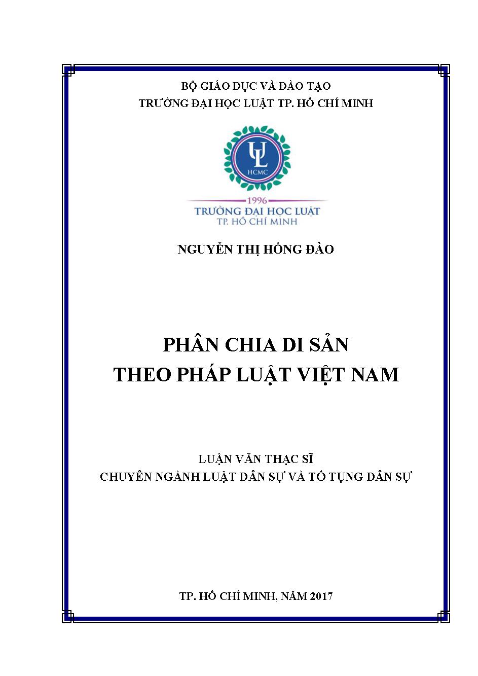 Phân chia di sản theo pháp luật Việt Nam