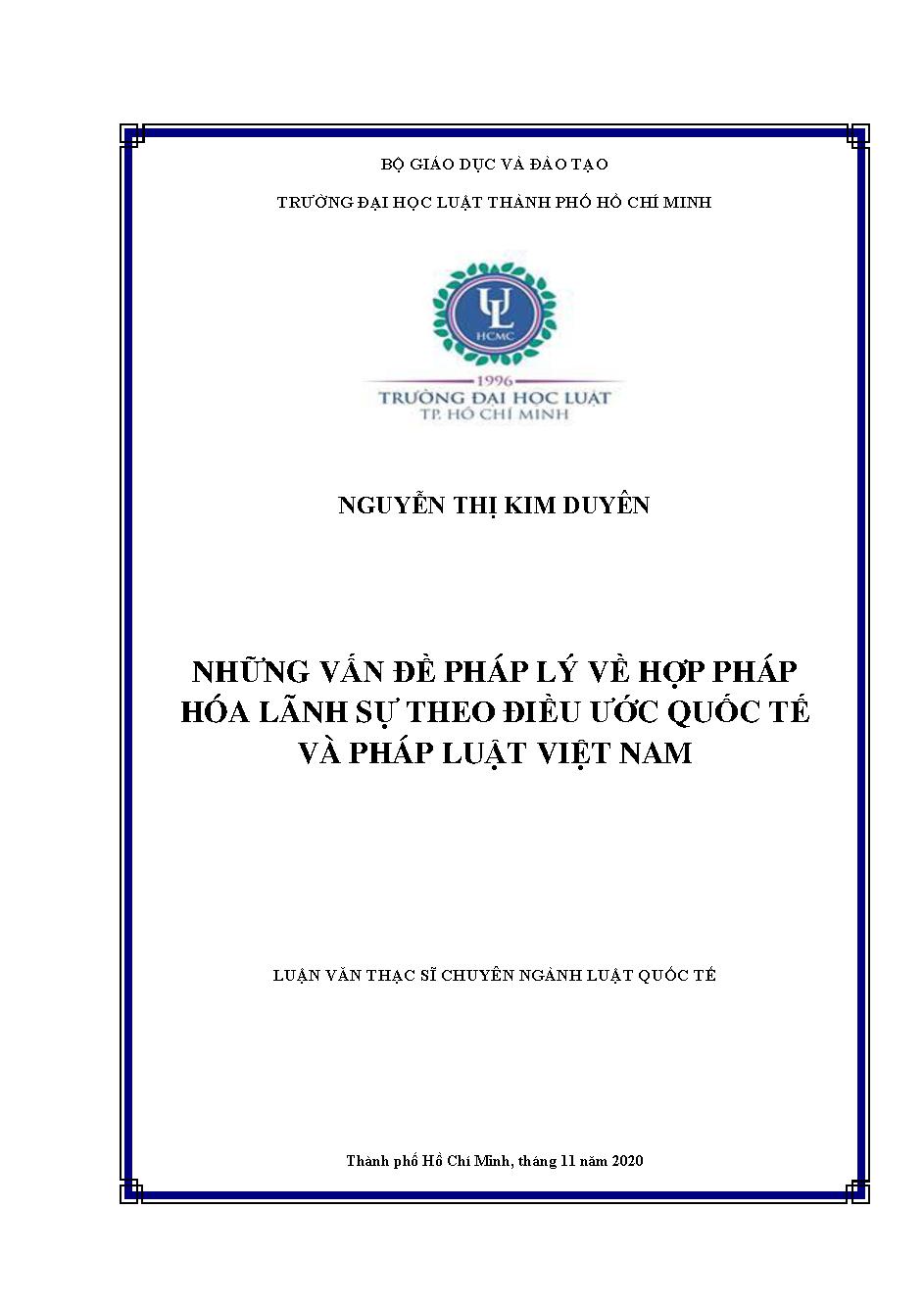 Những vấn đề pháp lý về hợp pháp hóa lãnh sự theo điều ước Quốc tế và pháp luật Việt Nam