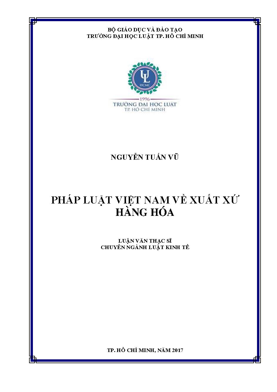 Pháp luật về xuất xứ hàng hóa