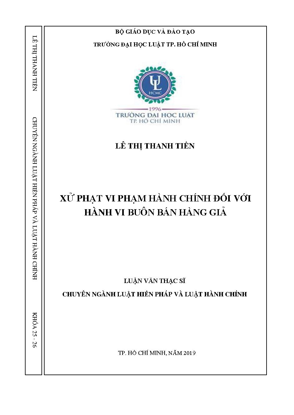 Xử phạt vi phạm hành chính đối với hành vi buôn bán hàng giả