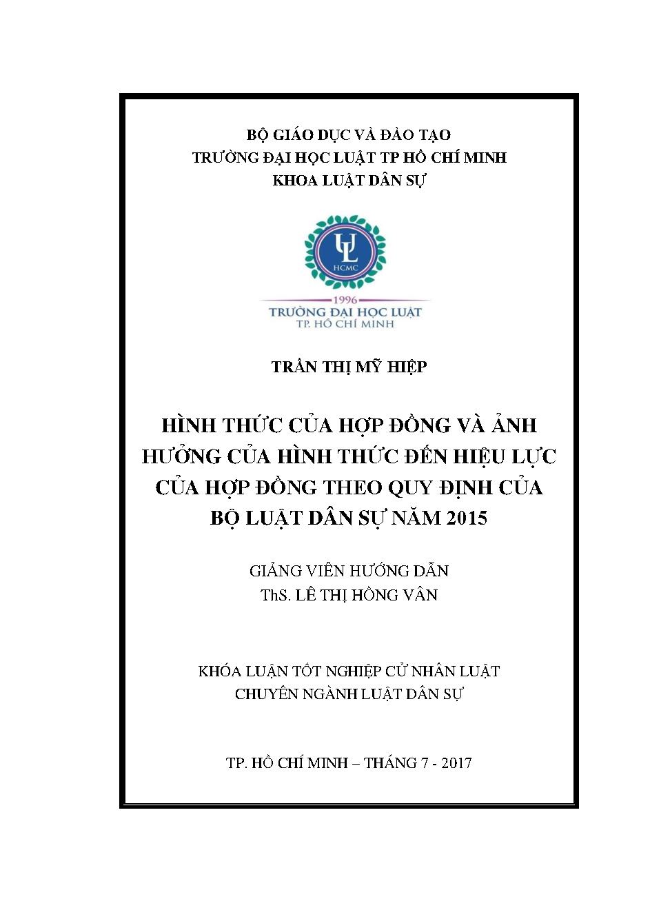 Hình thức của giao dịch dân sự và ảnh hưởng của hình thức đối với hiệu lực của giao dịch dân sự