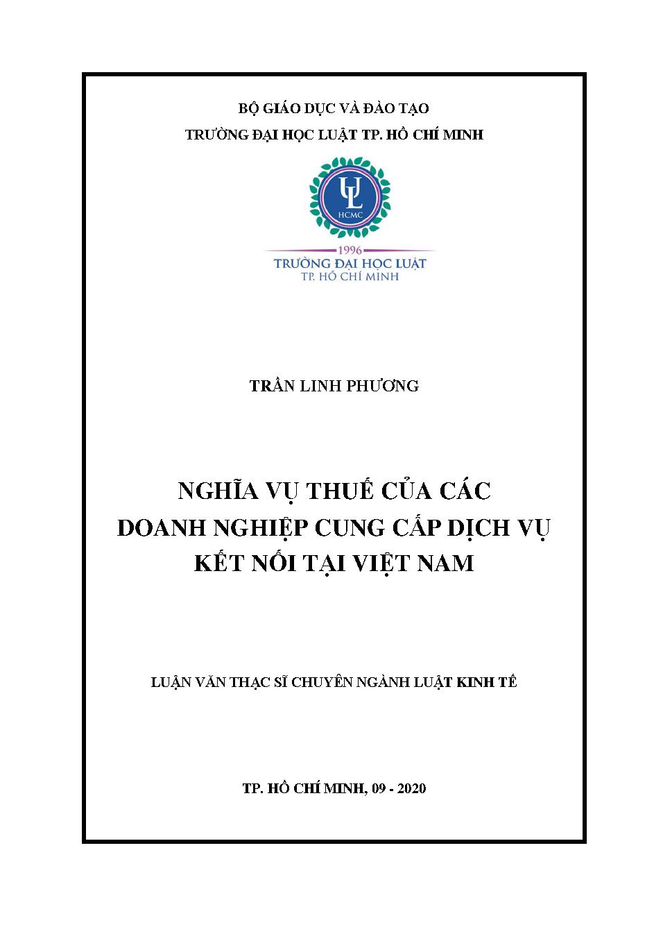 Nghĩa vụ thuế của các doanh nghiệp cung cấp dịch vụ kết nối tại Việt Nam