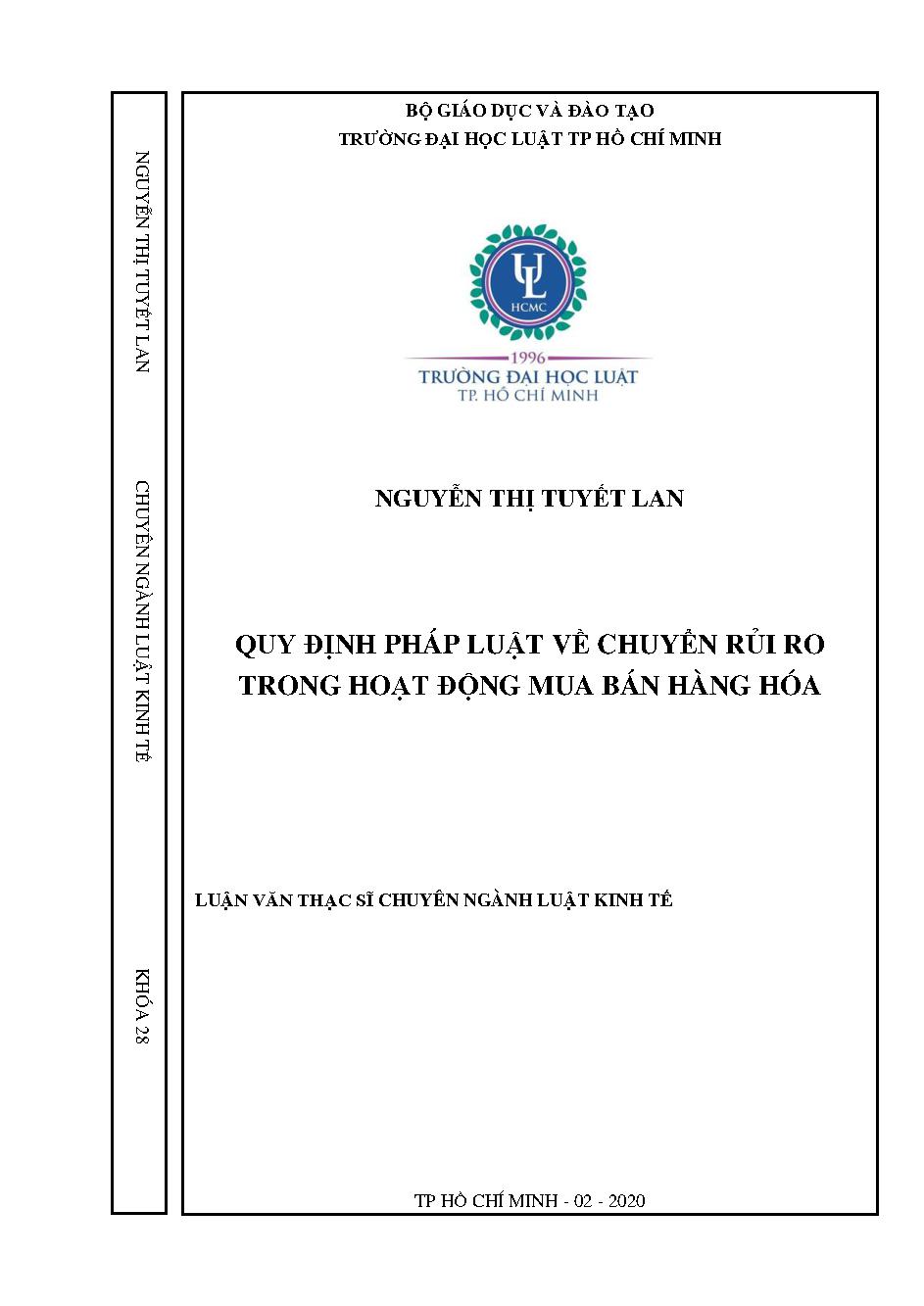 Quy định pháp luật về chuyển rủi ro trong hoạt động mua bán hàng hoá