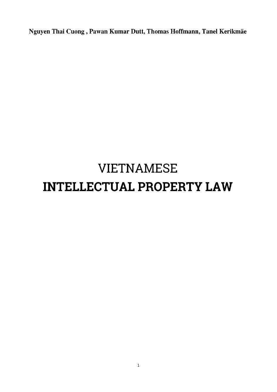 Vietnamese intellectual property Law