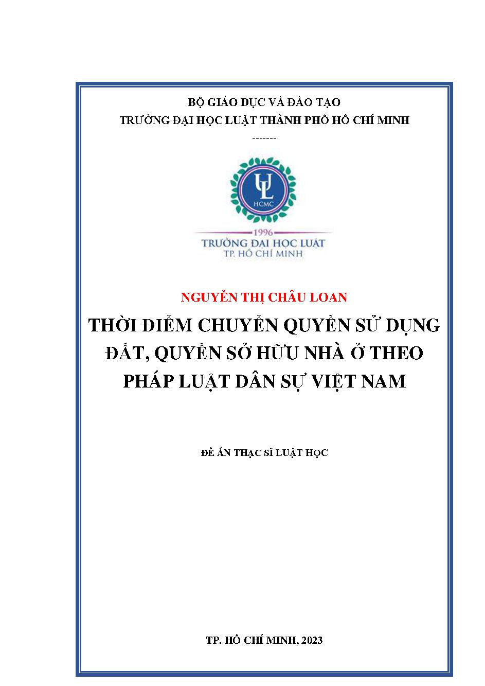 Thời điểm chuyển quyền sử dụng đất, quyền sở hữu nhà ở theo pháp luật dân sự Việt Nam