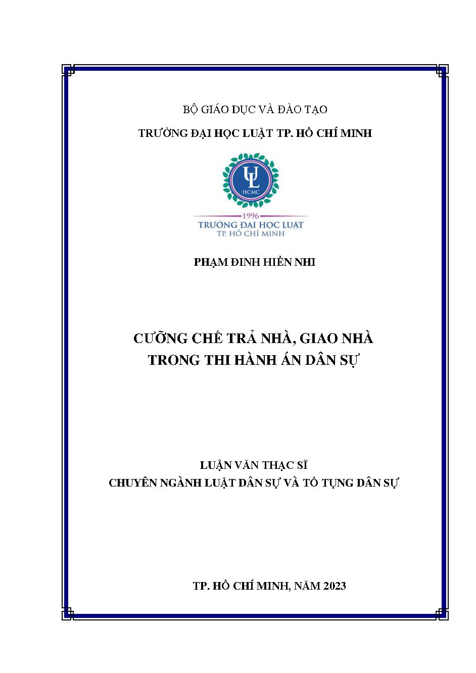 Cưỡng chế trả nhà, giao nhà trong Thi hành án dân sự