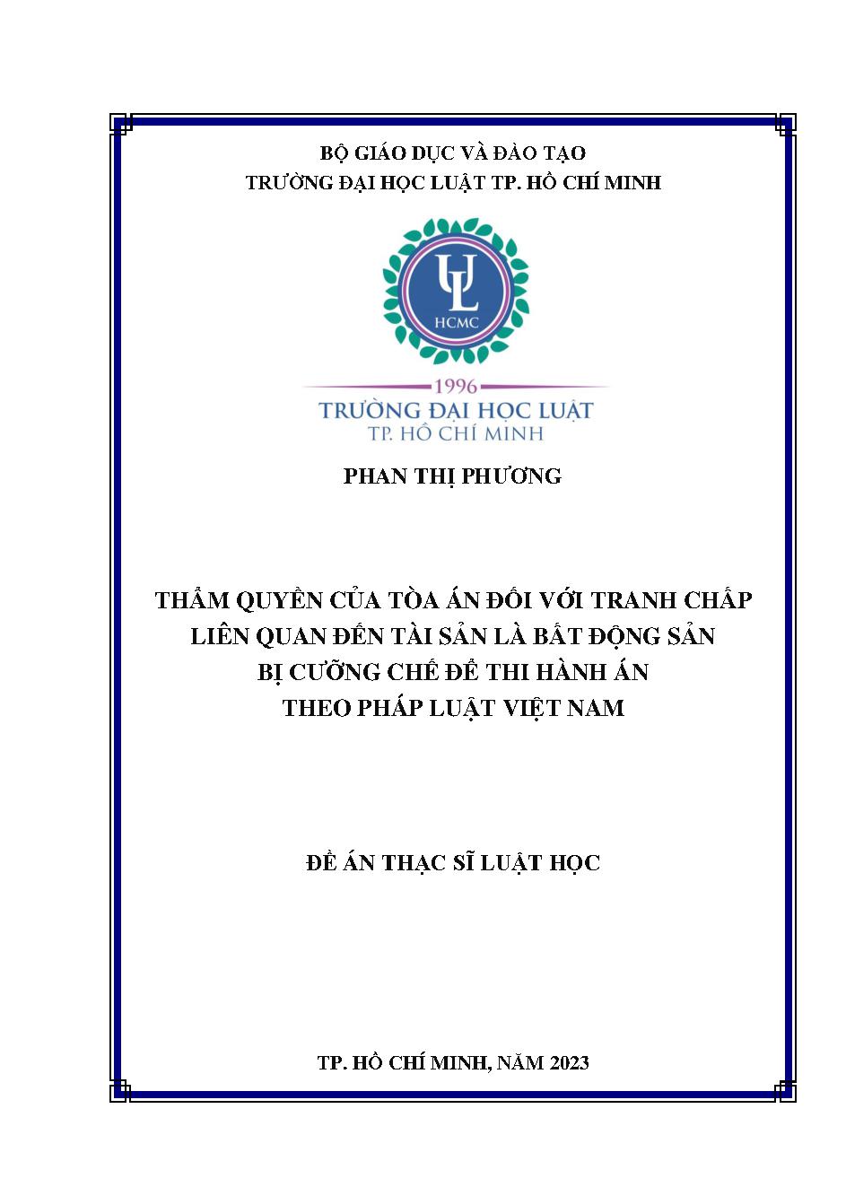 Thẩm quyền của Tòa án đối với tranh chấp liên quan đến tài sản là bất động sản bị cưỡng chế để thi hành án theo pháp luật Việt Nam