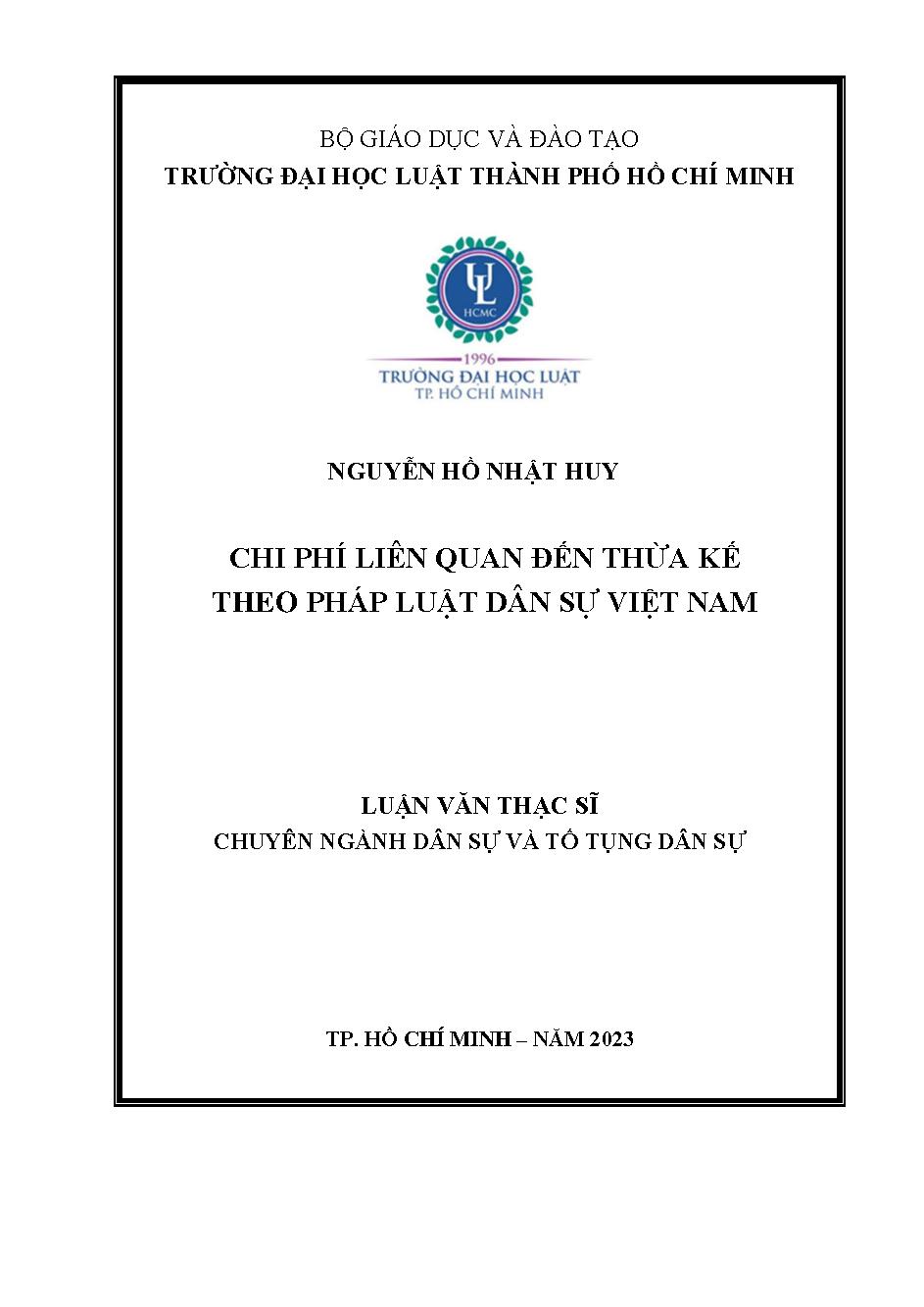 Chi phí liên quan đến thừa kế theo pháp luật dân sự Việt Nam