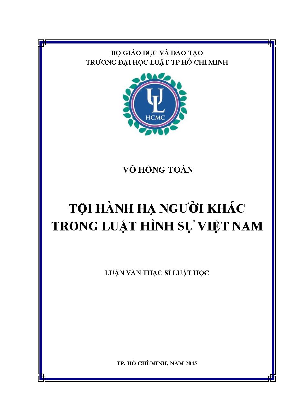 Tội hành hạ người khác theo luật hình sự Việt Nam