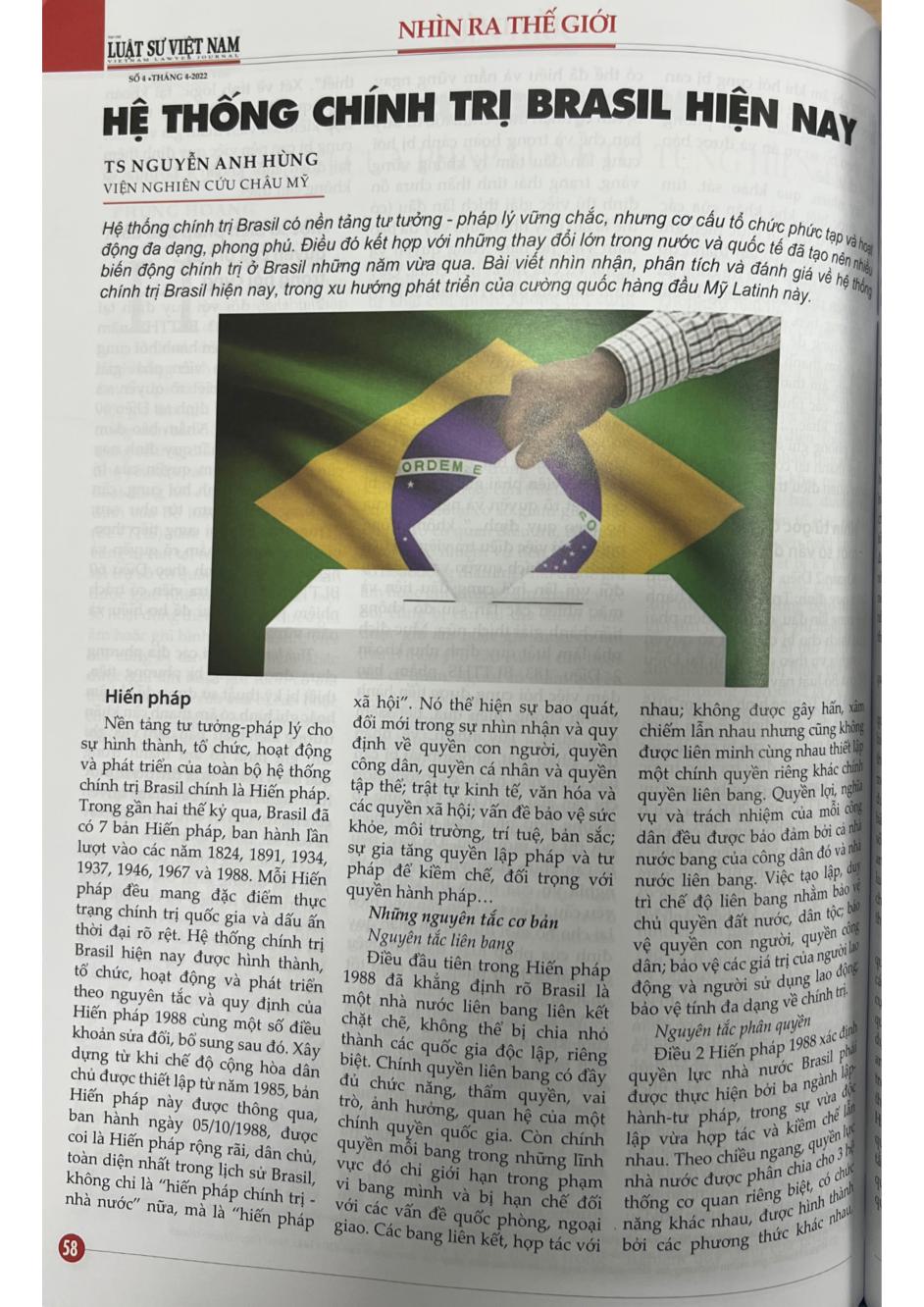 Hệ thống chính trị Brasil hiện nay