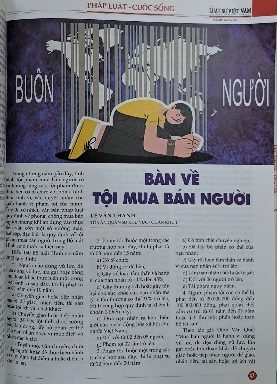Bàn về tội mua bán người