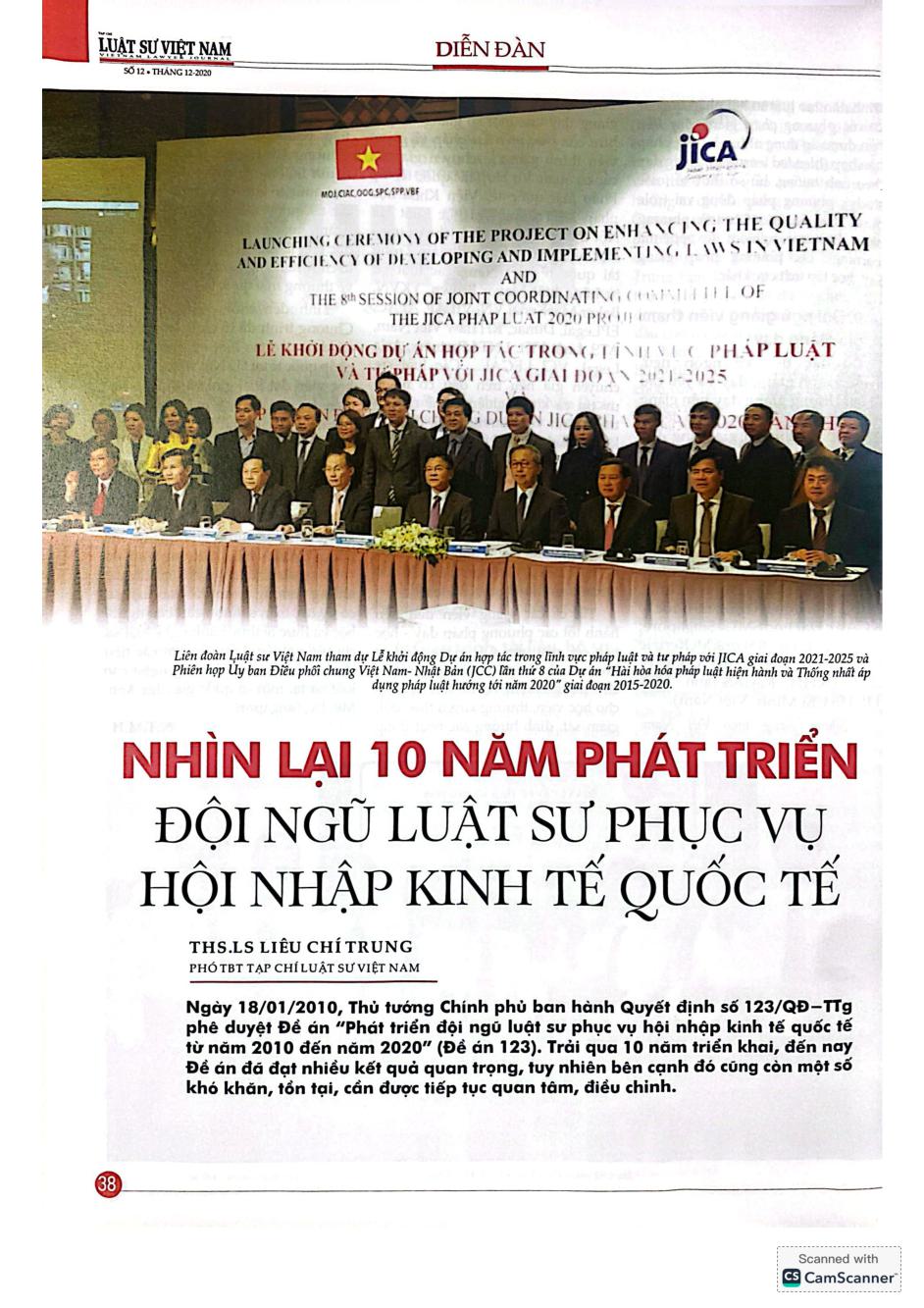 Nhìn lại 10 năm phát triển đội ngũ luật sư phục vụ hội nhập kinh tế quốc tế