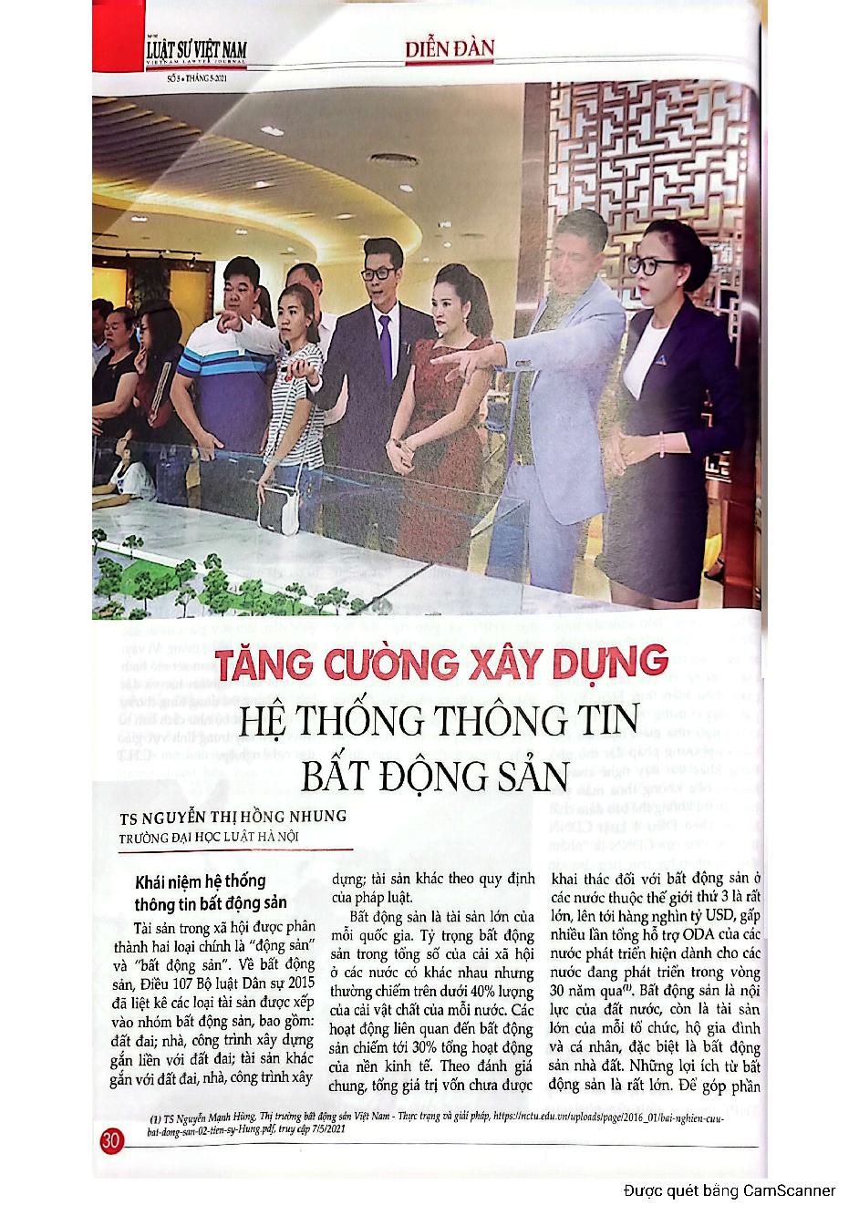 Tăng cường xây dựng hệ thống thông tin bất động sản