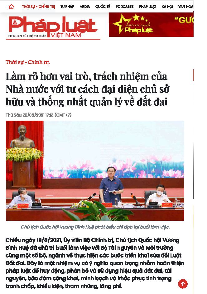 Làm rõ hơn và trò, trách nhiệm của nhà nước với tư cách đại diện chủ sở hữu và thống nhất quản lý về đất đai