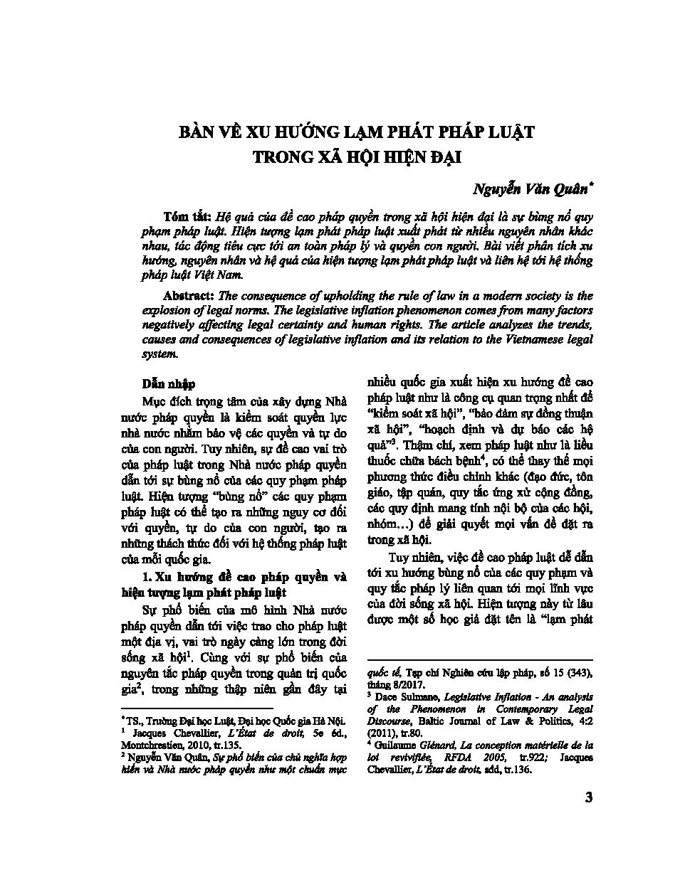 Bàn về xu hướng lạm phát pháp luật trong xã hội hiện đại
