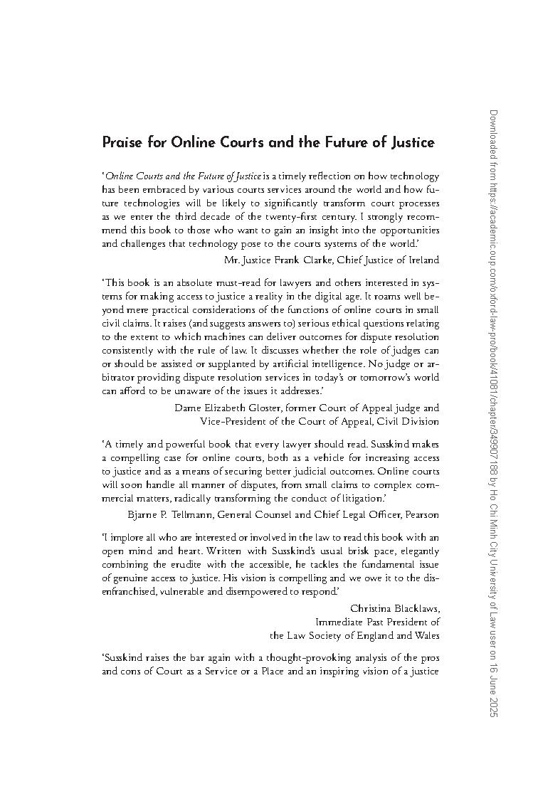Online Courts and the Future of Justice