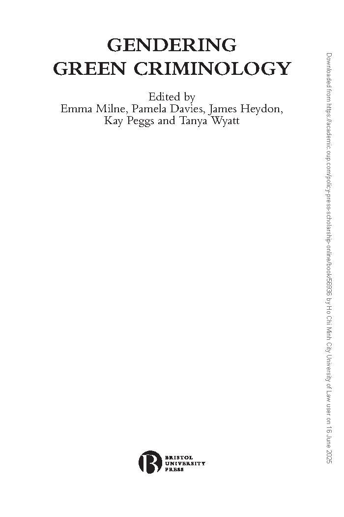 Gendering Green Criminology