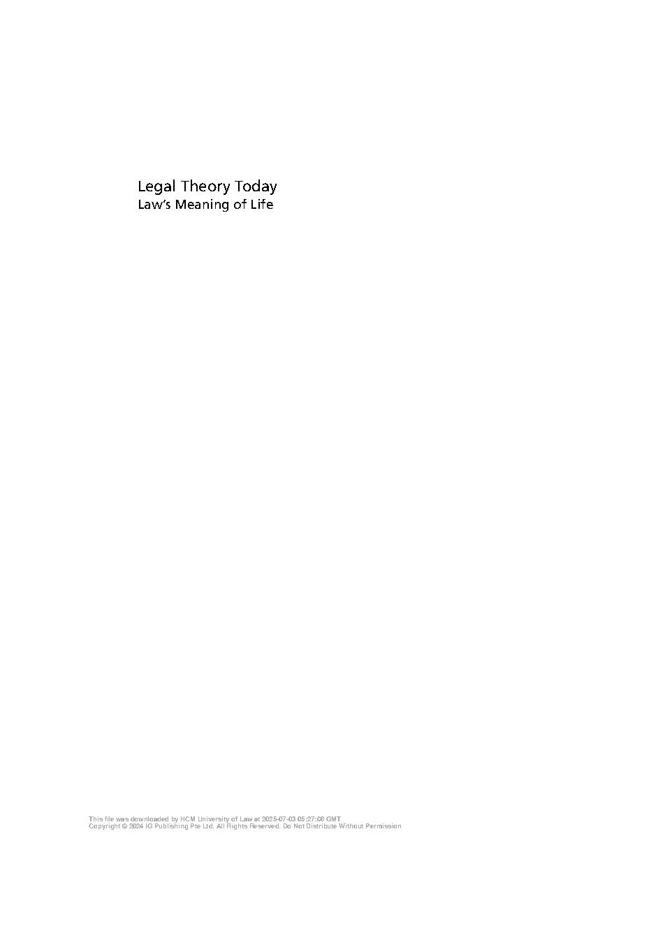 Law’s meaning of life : philosophy, religion, Darwin, and the legal person