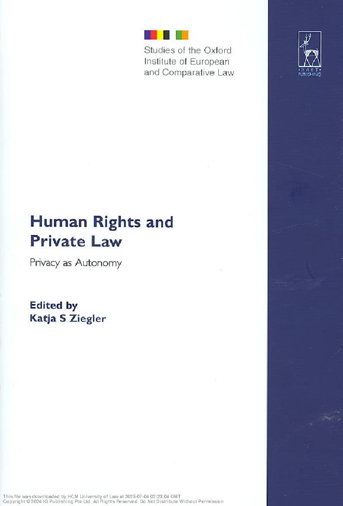Human Rights and Private Law