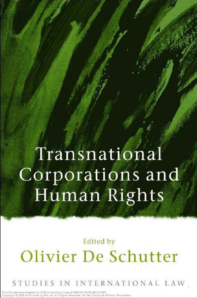 Transnational Corporations and Human Rights