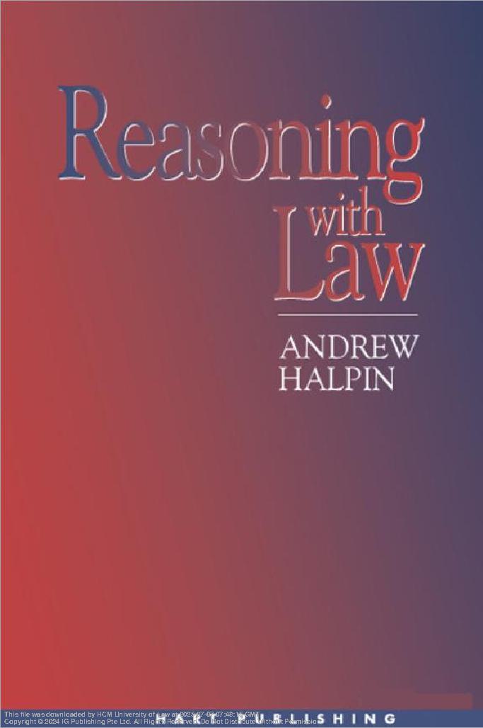 Reasoning with Law