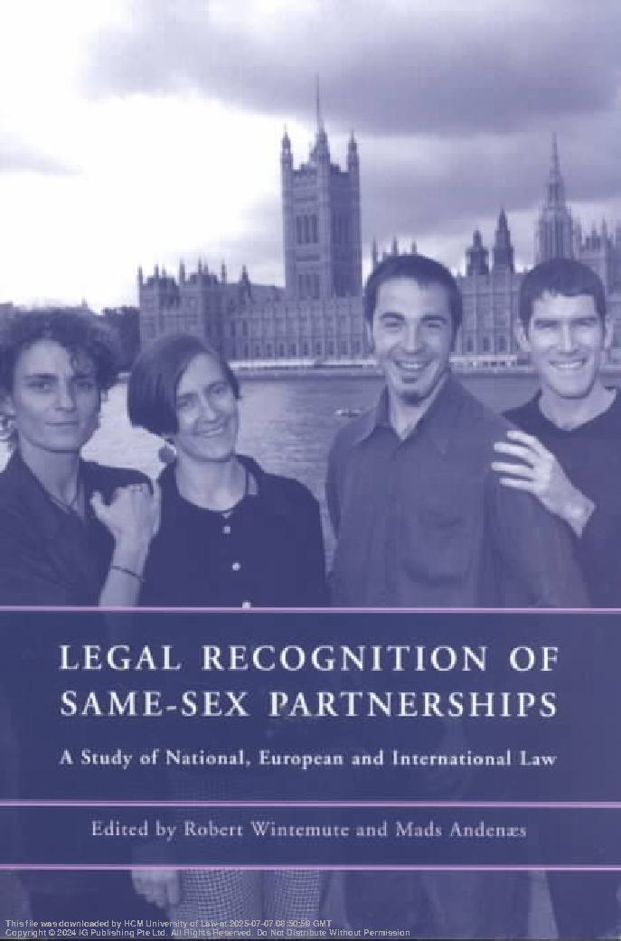 Legal Recognition of Same-Sex Partnerships : A Study of National, European and International Law
