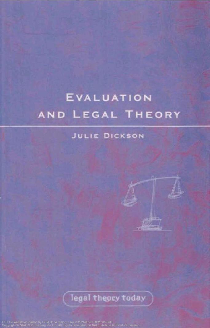 Evaluation and Legal Theory