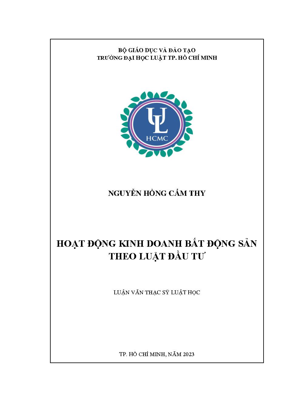 Hoạt động kinh doanh bất động sản theo luật Đầu tư