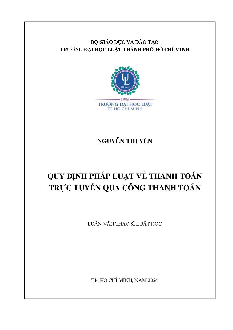 Quy định pháp luật về thanh toán trực tuyến qua cổng thanh toán