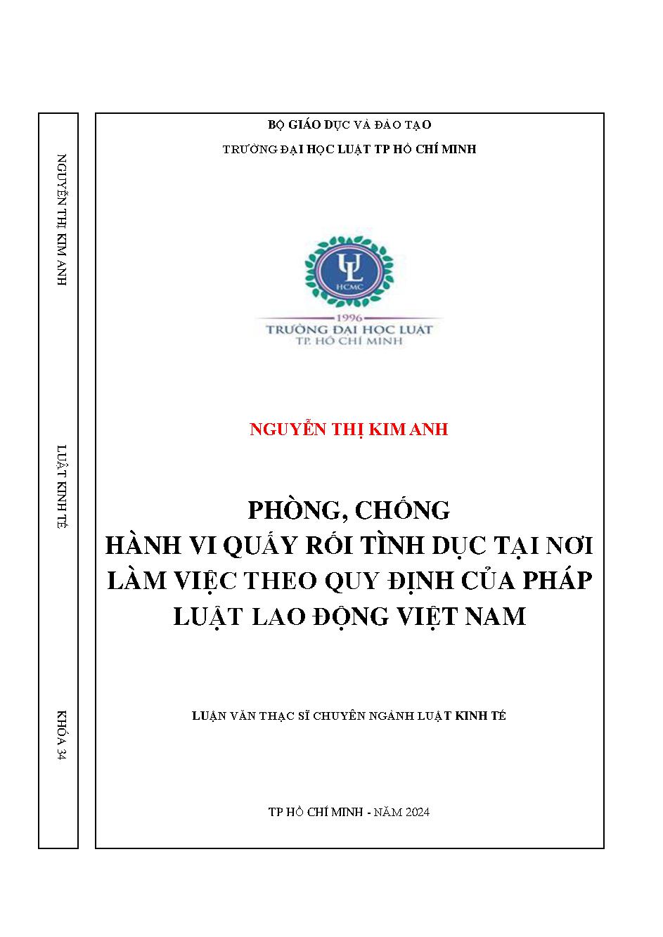 Phòng, chống hành vi quấy rối tình dục tại nơi làm việc theo quy định của pháp luật lao động Việt Nam