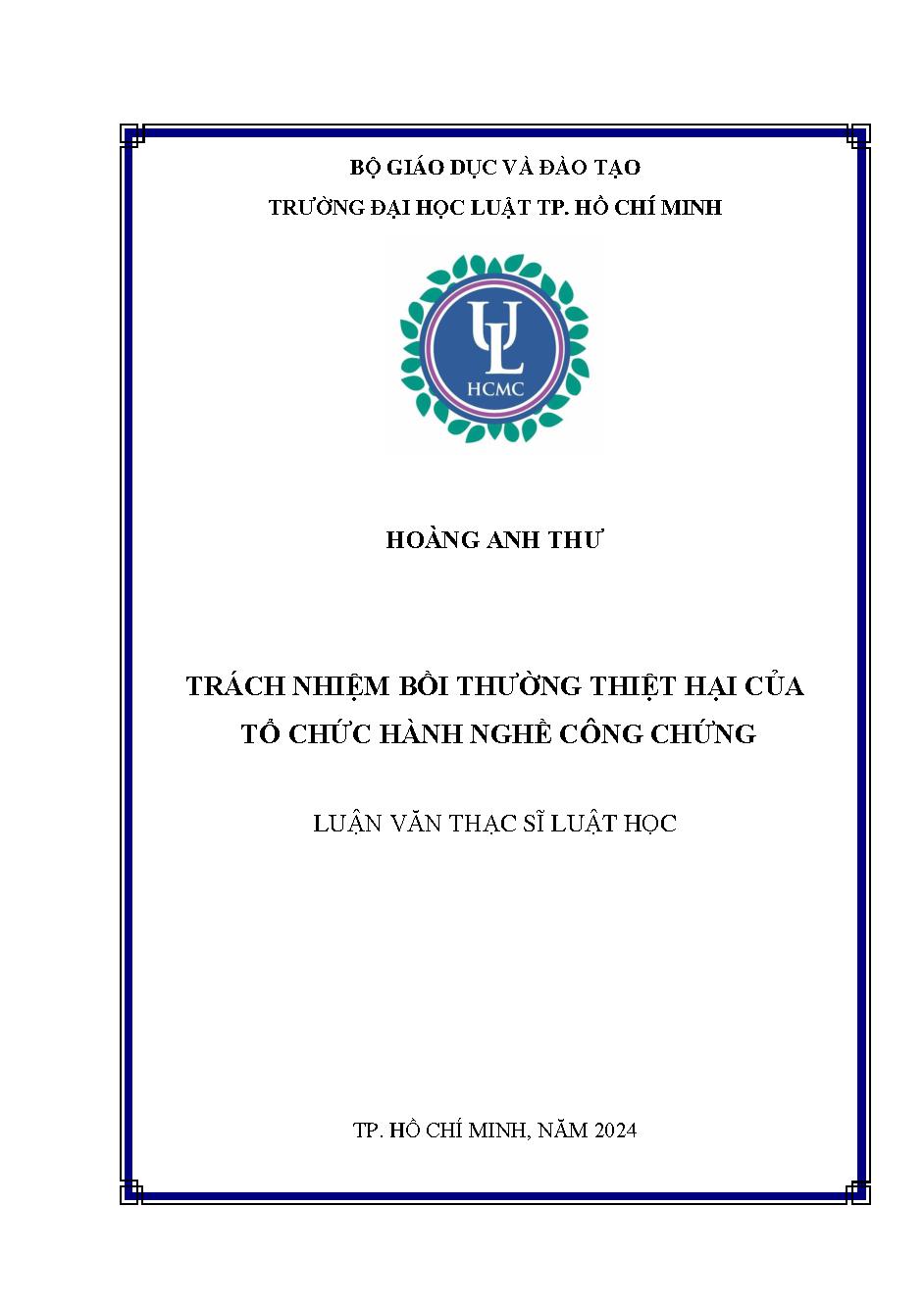 Trách nhiệm bồi thường thiệt hại của tổ chức hành nghề công chứng