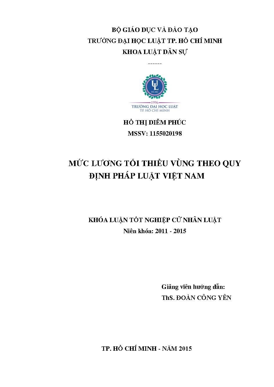 Mức lương tối thiểu vùng theo quy định quy pháp luật Việt Nam