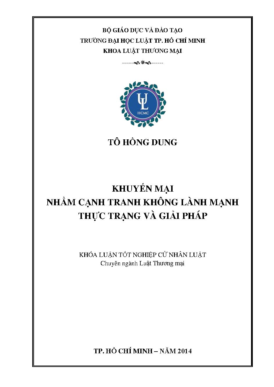 Khuyến mãi nhằm cạnh tranh không lành mạnh - thực trạng và giải pháp